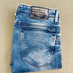 Rick Rogue Rockers Fit Men's Jeans Size 32 Light Wash Slim Straight Streetwear‎
